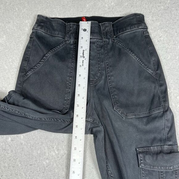Spanx Stretch Twill Cargo Ankle Jogger Pants Black Stretchy Women’s Size Small - Picture 5 of 12